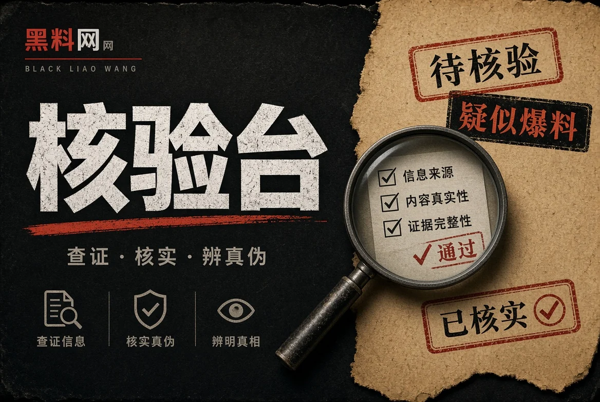 对证台事实核验与材料辨别专题