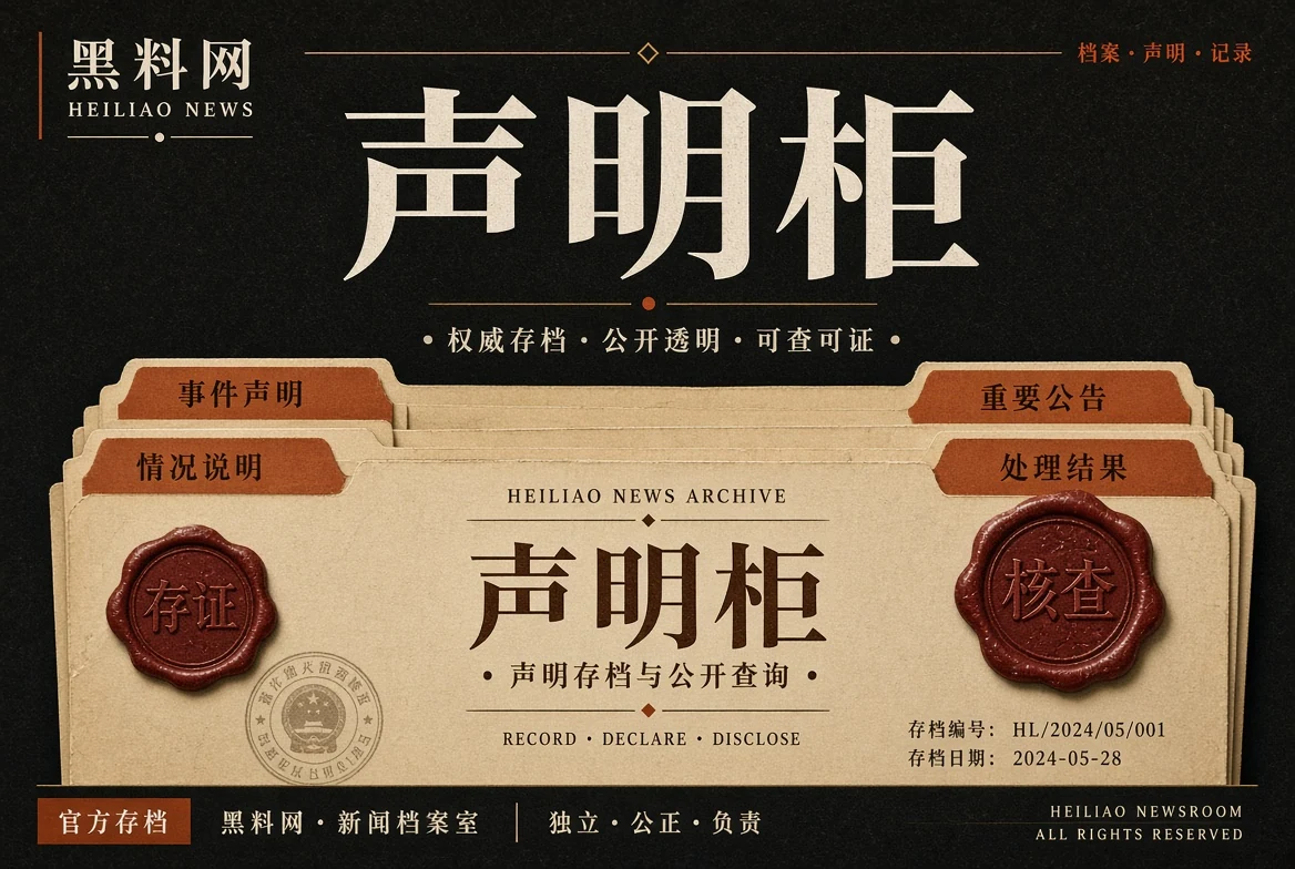 声明柜公开回应与资料对照专题
